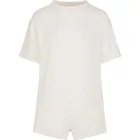 Hunkemoller Pj Ss Short Co Jersey Print - Cream - XL