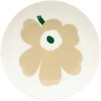 Marimekko Unikko-kulho 13 cm, beige/valkoinen/hiekka/tummanvihreä