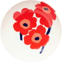 Marimekko Unikko Dish - White - 16X4.4