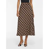 Vila Vilene Check Ankle Skirt/Spi - Brown - 34