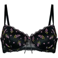 Hunkemoller Rintaliivi vihreä / lila / musta