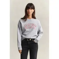 Gant Collegepaita meleerattu harmaa / tummanpunainen