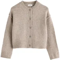 Next Neuletakki tummabeige
