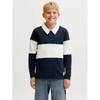 Jack & Jones Junior Collegepaita 'JORFREDERIKSBERG' marine / valkoinen