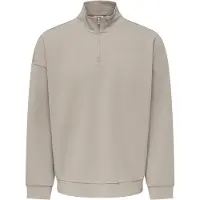Only & Sons Onsnewkodyl Ovz Ls Halfzip High Neck Vd - Beige - XS
