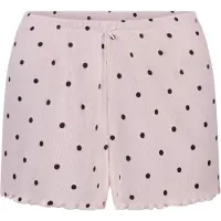 Hunkemoller Short Jersey Rib Dot - Pink - XS