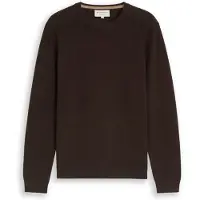 Tom Tailor Structured Crew Neck Knit - Brown - M