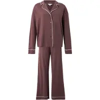 Tommy Hilfiger Ls Shirt Pants Pj Set - Brown - M