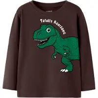 Name it Paita 'NMMNEDIN' suklaa / vihreä / musta / valkoinen