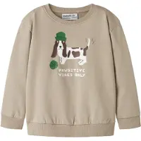 Name it Collegepaita 'NMMNILIUS' beige / tummanruskea / vihreä / valkoinen