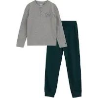 We fashion Yöpuku meleerattu harmaa / tummanvihreä