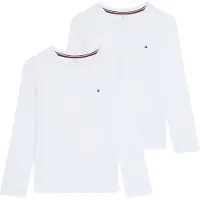 Tommy Hilfiger 2 Pk Ls Tee - White - 140-152
