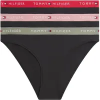 Tommy Hilfiger Underwear Alushousut 'Essential' khaki / vanha roosa / punainen / musta