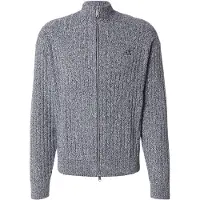 Calvin Klein Jeans Ls Vertical Texture Cttn Fz Swtr - Grey - XL
