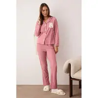 Trendyol Pyjama vaalea pinkki / valkoinen