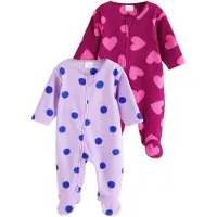 Next Yöpuku vaaleanvioletti / tumma pinkki