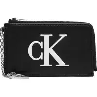 Calvin Klein Bold Ck Zip Card Case - Black - ONE SIZE