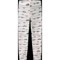 Name It Mini Nmmwang Wool Rib Longjohn Aop Noos - White - 104