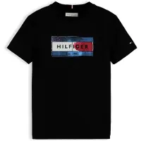 Tommy Hilfiger Hilfiger Flag Graphic Tee - Black - 140