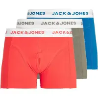 Jack & Jones Bokserishortsit 'Daniel' sininen / khaki / punainen / valkoinen
