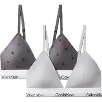 Calvin Klein Underwear Rintaliivi tummanharmaa / musta / valkoinen