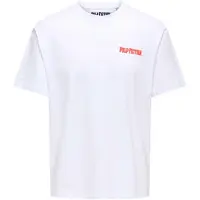 Only & Sons Onspulp Fiction Life Rlx Ss Lic Tee - White - L