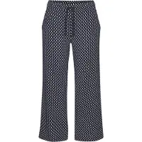 s.Oliver Pyjamahousut beige / laivastonsininen / valkoinen