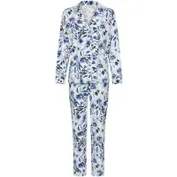 LASCANA Pyjama marine / safiiri / valkoinen