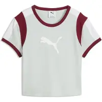 Puma Graphic Slim Ringer Baby Tee Women, koko Medium