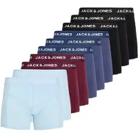 Jack & Jones Bokserishortsit 'JACJOTA SOLID' safiiri / vaaleansininen / merlot / musta