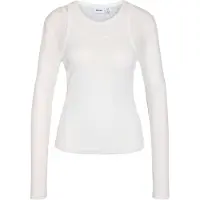 Noisy May Nmjudith L/S Doublelayer Mesh Top Tnt/14 - White - XL