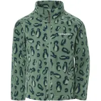 Didriksons Monte Printed Kids' Full-Zip - Green - 92