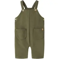 Lil´ Atelier Nbmilondon Ran Loose Sweat Overall Lil - Khaki green - 74