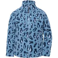 Didriksons Monte Printed Kids' Full-Zip - Blue - 80