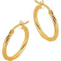 Lykken Casuals ohuet korvarenkaat keltakulta 15 mm