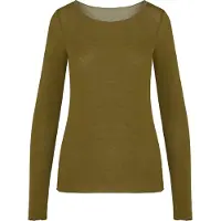 Hunkemoller Top Ls Boatneck Intimates - Khaki green - M
