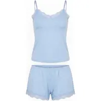 Hunkemoller Pj Cami Vis Jersey Nana Print - Blue - XL