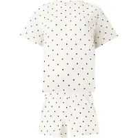 Hunkemoller Pyjamashortsit vaaleabeige / musta