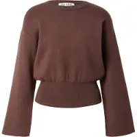 Aware Awhanna Ls Crew Neck Knit Pullover Noos - Brown - XL