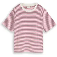 Tom Tailor DENIM Paita tumma pinkki / valkoinen