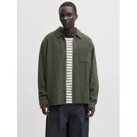 Jack & jones Jjaustin Waffle Shirt Ls - Khaki green - M