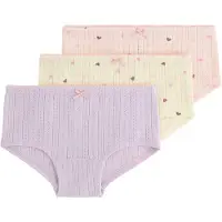 Lindex 3-Pack Hipster Briefs - Pink - 110/116