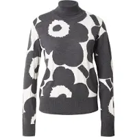 Marimekko Neulepaita 'SOPIMUS' grafiitti / offwhite