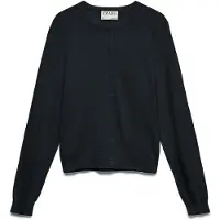 Vero Moda Awcara Ls O-Neck Wool Cardigan Noos - Black - XS