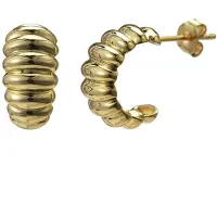Lykken Casuals kullatut croissant korvakorut 14mm