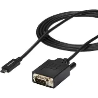 StarTech.com Videoadapteri - STARTECH - USBC to VGA - Musta - Tietokoneille ja näytöille