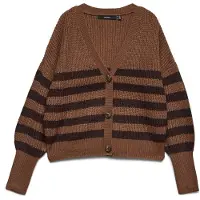 Vero Moda Neuletakki 'VMLEA' suklaa / tummanruskea