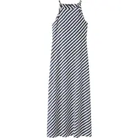 Mango Knitted Dress With Draped Straps - Navy - XS