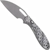 Kizer Cutlery Masu 14C28N kääntöveitsi, Black/Gray Vortex Micarta, Gray PVD