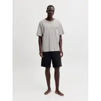 Jack & jones Lyhyt pyjama 'JACEverest' harmaa / musta